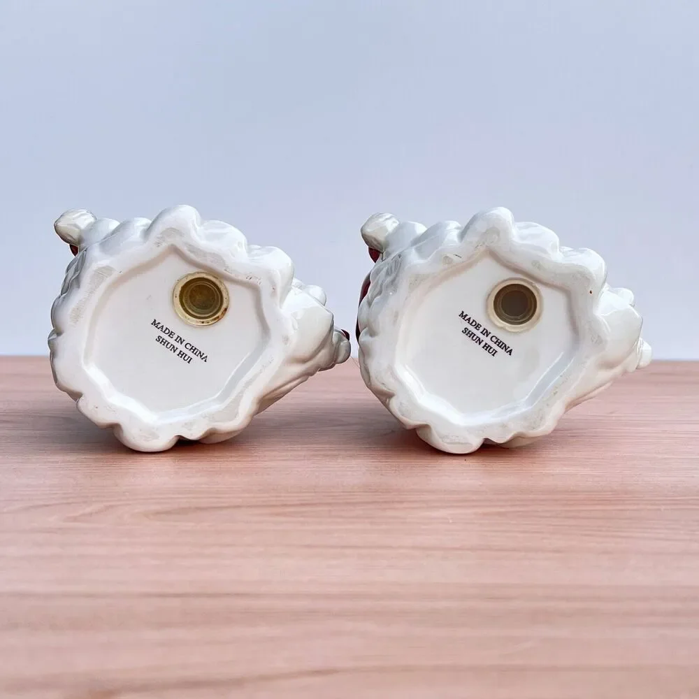 Hand Painted Santa Claus Salt & Pepper Christmas Shaker Set Large 4.5